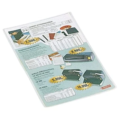 Image of Esselte Card Holder, Pack of 100, A4 Format, Transparent, 105 Micron PP Material, 47774