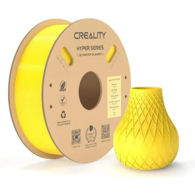 Image of Creality Hyper PETG Filament 1.75mm, High Speed 30 600mm/s 3D Printer PETG, Dimensional Accuracy ± 0.03 mm, Fit Most Printers, 1KG(2.2lbs) Spool Yellow