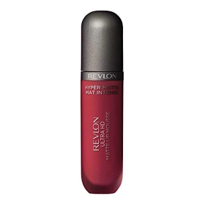 Image of Revlon Ultra HD Lip Mousse Hyper Matte, Longwearing Creamy Liquid Lipstick in Red / Coral, Hot (815)