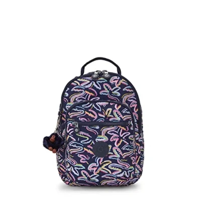 Image of Kipling SEOUL S, Small Backpack with Laptop Protection 13 Inch, 35 cm, 14 L, Palm Fiesta Prt