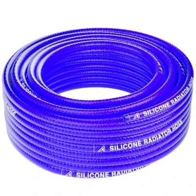 Image of 13mm ID Silicone 2 Ply Heater Radiator Hose 9 Metre Length Blue