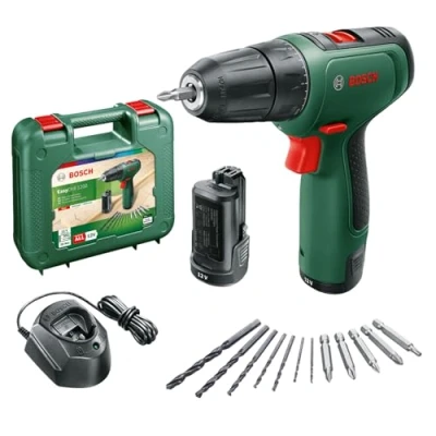 Image of Bosch Akku Bohrschrauber EasyDrill 1200 (2 Akku, 12tlg. Zubehör Set, 12 Volt System, im Koffer)