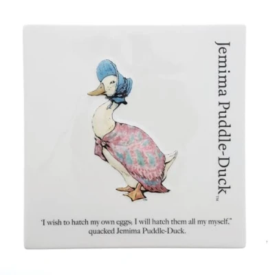 Image of Beatrix Potter Jemima Wall Plaque
