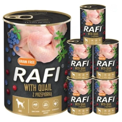 Image of Complete Wet Dog Food: Meat &amp; Natural Ingredients, Grain Free, Immune Boosting Superfoods in Every Flavor! Healthy Tasty Nutrition for All Breeds! (Quail, 6x400g)