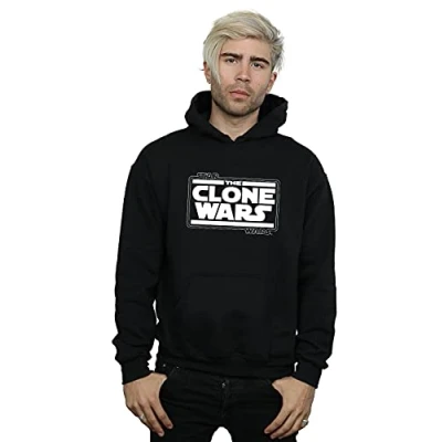 Image of Star Wars Men&#039;s Clone Logo Hoodie Black Large