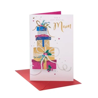 Image of Mam Christmas Card, Card for Mam, Her, Mum Xmas