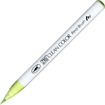 Image of Zig Clean Color Real Brush Marker Pen 045 Pale Green