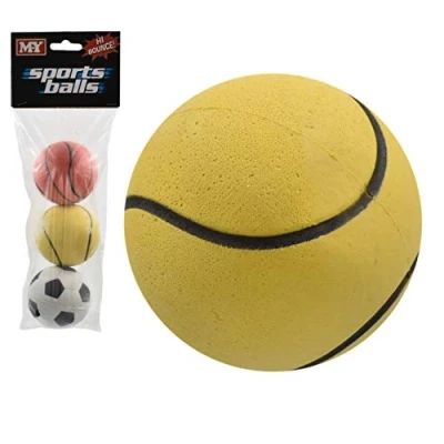 Image of KandyToys 3Pcs Hi Bounce Sports Balls