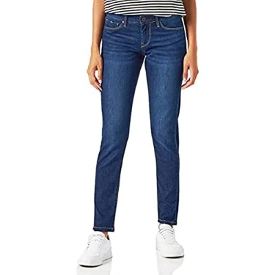 Image of Pepe Jeans Women&#039;s Soho Jeans, Blue (Denim DM6), 26W / 30L