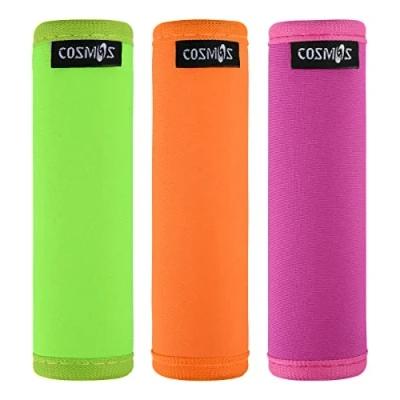 Image of Cosmos ® 3 PCS Comfort Neoprene Handle Wraps/Grip/Identifier for Travel Bag Luggage Suitcase