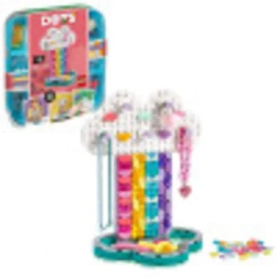 Image of LEGO DOTS Rainbow Jewelry Stand 41905 DIY Craft Decorations Kit, A Fun Toy for Kids who Like Creating Arts and Crafts Bedroom Decor Accessories, New 2020 (213 Pieces)