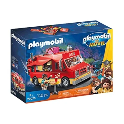 Image of Playmobil 70075 THE Movie Del&#039;s Food Truck, for Children Ages 5+, Fun Imaginative Role Play, PlaySets Suitable 4+