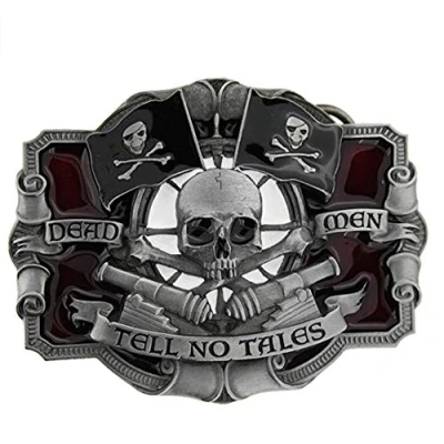 Image of Tanside Limited Dead Men Tell No Tales Belt Buckle