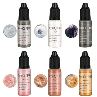 Image of GUMEI Metallic Resin Pigment Dye Alcohol Inks Concentrated Colorant 15ml