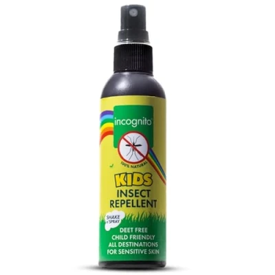 Image of Incognito Kids Insect Repellent Spray 100ml Mosquito DEET Free Formula Shields from a Wide Range of Biting Insects, Including Ticks Natural