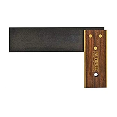 Image of Faithfull FAITRY6 Carpenters Try Square, Black, 150 mm (6 Inch)