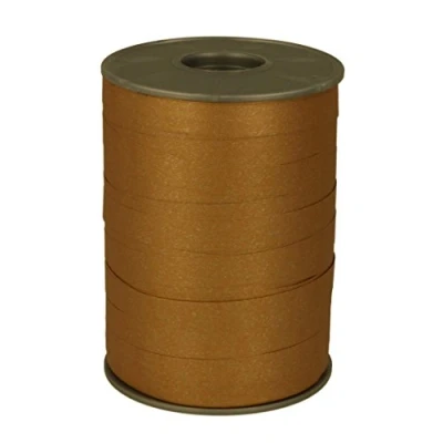Image of C.E. Pattberg Gift Ribbon gold Matt, 200 m In Paperlook For Wrapping Gifts, 10 mm Width, Create Beautiful Floral And Baby Shower Decorations, Pastel Balloon Ribbons Every Occasion