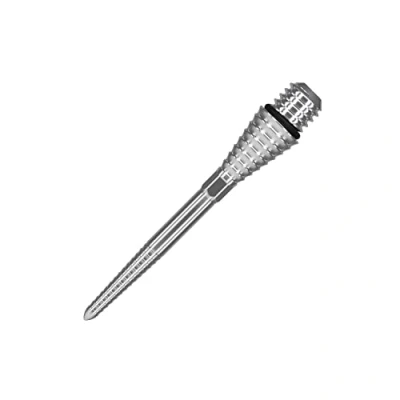 Image of Target Darts Conversion Point Swiss Grooved Silver 30mm Points Convert Soft Tip To Steel