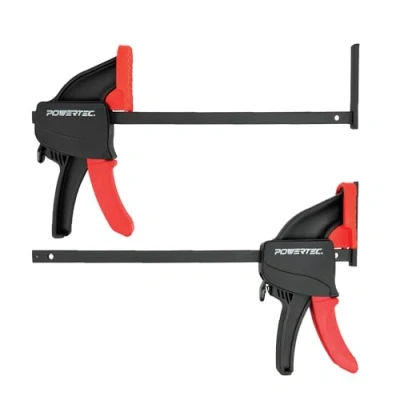 Image of POWERTEC 71423 Tracksaw Bar Clamps, 8 3/4 Inch 2 Pack