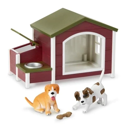 Image of Terra by Battat AN2832Z Animal House Toy Dog Figure Playset for Kids 3 Years Old and Up (5 pc), Multicoloured