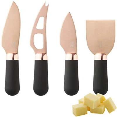 Image of Taylor&#039;s Eye Witness Brooklyn Rose Gold 4 Piece Cheese Knife Set