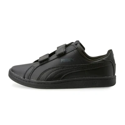 Image of Puma Unisex Kids Smash Fun Low Top Sneakers, Black (Black 05), 2.5 UK 35 EU