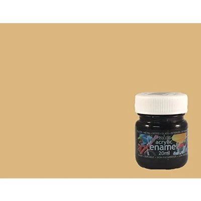 Image of Polyvine 20ml acrylic enamel paint Satin Oak