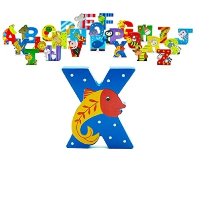Image of Orange Tree Toys Wooden Alphabet Letters X