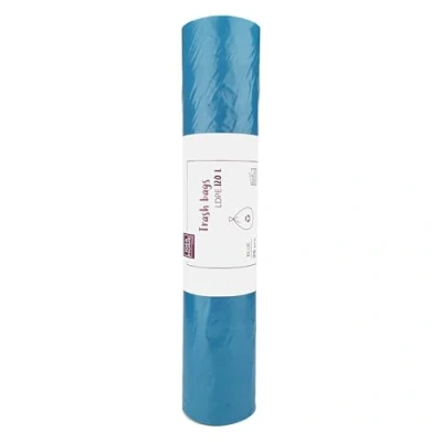 Image of D.RECT Bin Bags 120L Liners 25 Pieces Rubbish Bag Perfect for Everyday Use, Household, Office, Kitchen &amp; Caterers, Blue