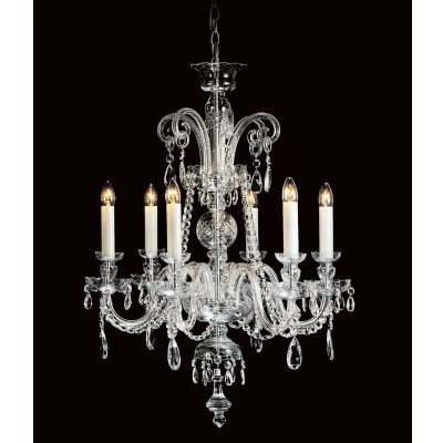 Image of Liberec Georgian Lead Crystal Multi Arm Chandelier