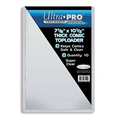 Image of Ultra Pro 7 1/8&quot; X 10 1/2&quot; Thick Comic Toploader 10ct