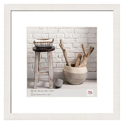 Image of walther Design Picture Frame Polar White 50 x cm Home Wooden HO550V