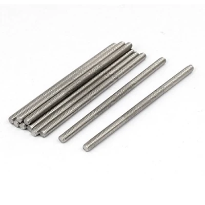 Image of Sourcingmap M4 x 80mm 304 Stainless Steel Fully Threaded Rod Bar Studs Hardware 10 Pcs