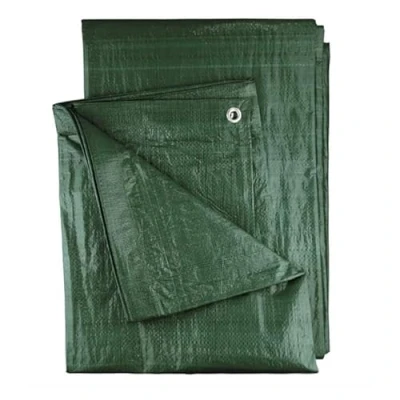 Image of DIAH DO IT AT HOME Tarpaulin Heavy Duty Waterproof UV Resistant Tarps 90 Gsm for Garden Cover Agriculture Camping Traveling with Aluminium Eyelet (3 x 3 m)