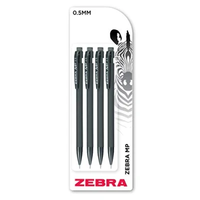 Image of Zebra Pen MP Mechanical Pencil, 0.5mm, Pack of 4