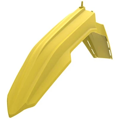 Image of Polisport Suzuki Front Fender RMZ 250 2019 2022 450 2018 22, Yellow Motocross4u