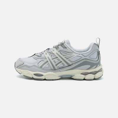 Image of Asics Sportstyle Gelnyc Utility Unisex Trainers, Size: 9.5, Cloud grey/clay grey Imitation leather/ textile
