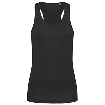 Image of Stedman Apparel Women&#039;s Active Sports Top, Black Opal, Size 16 (Size:X Large)