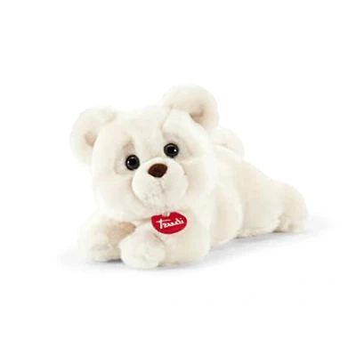 Image of Trudi Ivory Teo Bear Plush Toy Classic Teddy (19x16x23cm) for Christmas, Birthdays, and Valentine&#039;s Day Soft, Realistic Fur Machine Washable Designed in Italy