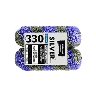 Image of Roller Sleeve &#039;Jumbo Mini Silver&#039; 10cmx2cm SR10W20_50069