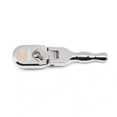 Image of GEARWRENCH 3/8&quot; Drive 120XP Full Polish Chrome Stubby Flex Head Teardrop Ratchet 81212XP