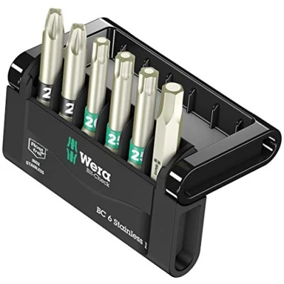 Image of Wera Bit Check 6 Stainless 1 SB set, PZ/TX/HEX, pc, 05073634001