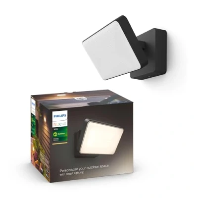 Image of Philips Hue Welcome White Flood Light. Outdoor Smart Lighting. Works with Alexa, Google Assistant and Apple Homekit