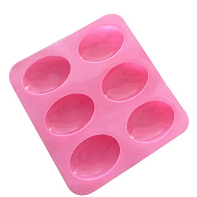 Image of 6 Cavity Oval Honey Bee Silicone Mould DIY Handmade Soap Sugar Craft Making Candy Mold