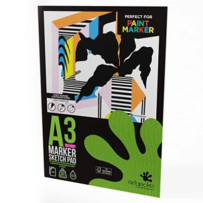 Image of Artgecko Pro Marker Pad A3 30 Sheets 250gsm White Smooth Paper