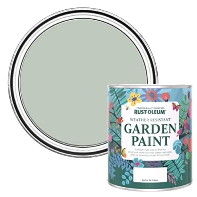 Image of Rust Oleum Green Mould Resistant Garden Paint in Matt Finish Chalk 750ml