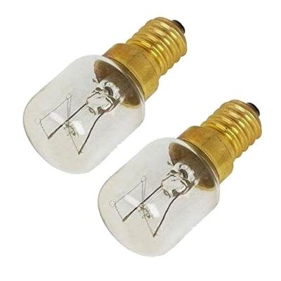 Image of SPARES2GO Light Bulb Lamp for Caple Oven Cooker (Pack of 2, 25w, SES, E14)