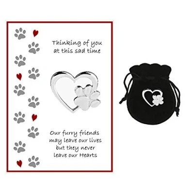 Image of Cards cat Bereavement (size A5) and Lapel Pin Gift set RIP, loss, sympathy, memorial.