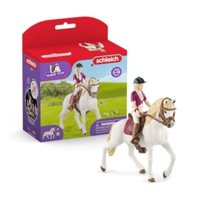 Image of schleich Horse CLUB — 42540 Sofia and Blossom 10 Piece Play Set with Rider Andalusian Mare, Toys for Girls Boys Ages 5 12
