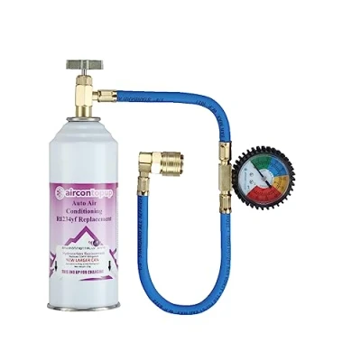 Image of Car AC Aircon R1234YF Air Con Conditioning Top up Topup Refill Regas DIY Gas Kit